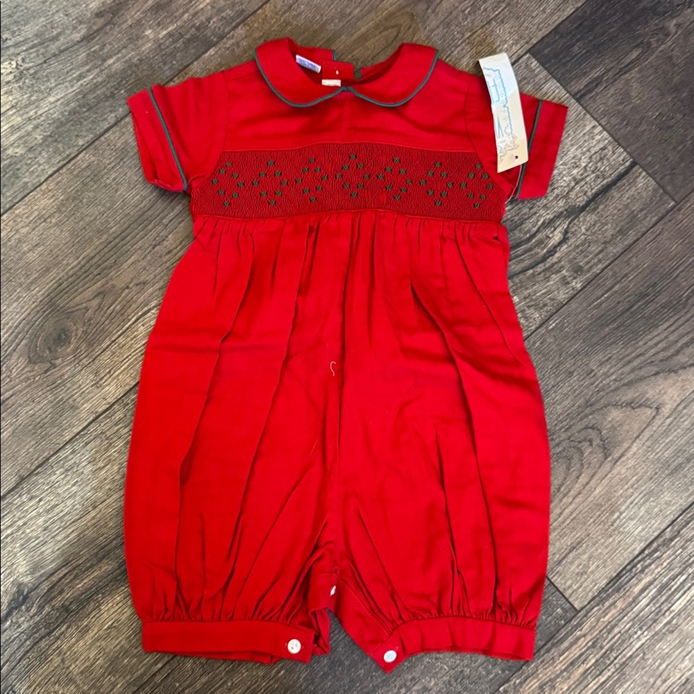 Vive La Fete Hand Smocked Romper (18 M)